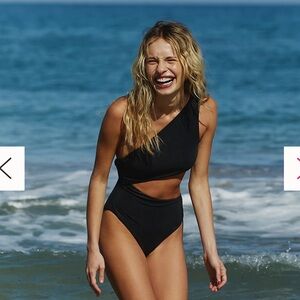 Beach Riot Black Cutout One Piece Swimsuit